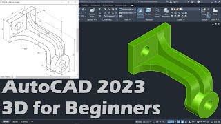 AutoCAD 2023 3D Tutorial for Beginners [upl. by Aixela]