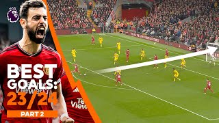 BEST Premier League Goals Of 202324 Ft Fernandes amp Mac Allister  Part 2 [upl. by Massiw]