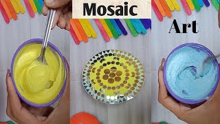 Mosaic Art super easy 😱❤️  easy mosaic art  Mosaic Art Tutorial mosaicart homedecor trending [upl. by Enamrahc889]