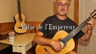 Valse de lEmpereur Johann STRAUSS II version guitare facile [upl. by Neztnaj83]