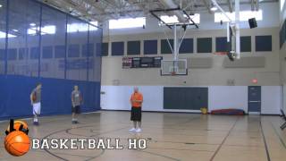 Teaching the EuroStep Finish Basketball Move [upl. by Azrim]