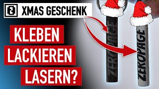 INDIVIDUELLES GESCHENK selber machen • aus Edelstahl Aluminium oder Holz • plotten lasern ätzen [upl. by Liatnahs]