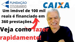 🔴CESGRANRIO 2012 CAIXA ECONÔMICA FEDERAL MATEMÁTICA FINANCEIRA QUESTÃO 6 [upl. by Osswald]