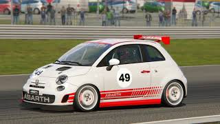 Abarth 500 Assetto Corse  Fast Lap  Silverstone [upl. by Leahicm880]