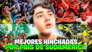 LAS MEJORES HINCHADAS DE CADA PAIS DE SUDAMERICA REACCION BILLONARIO [upl. by Llerej645]