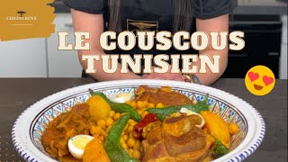 Couscous  Couscous Tunisiens recette facile Cuisinebene [upl. by Asaeret]