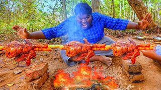 FULL GRILLED CHICKEN RECIPE  Village cooking style  summa irukko [upl. by Alidis]