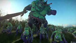 Nurgle vs Ogres Kingdoms  Total War WARHAMMER 3 Battle [upl. by Naiviv]