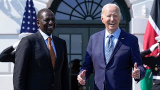 Biden holds press conference with president of Kenya  NBC News [upl. by Yrolg]