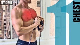 11 Resistance Band Chest Exercises  NO ATTACHING [upl. by Imogene]