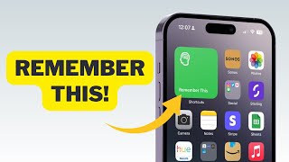 This NEW iPhone Shortcut is AWESOME for Memory Loss [upl. by Briant]