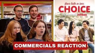 Canadians React to Jollibee Commercials Choice amp Perfect Pair [upl. by Atkins249]