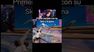 Rubius Gana su Primer Partida Con su Skin fortnite [upl. by Amory]