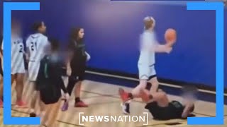 Report Transgender player injures 3 girls in high school basketball game  On Balance [upl. by Yentnuoc]