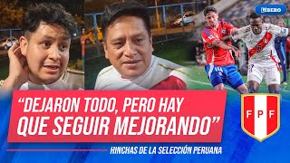 quotESTAMOS TRISTESquot Hinchas de la SELECCIÓN PERUANA FURIOSOS tras empate ante CHILE  Líbero [upl. by Smoht]