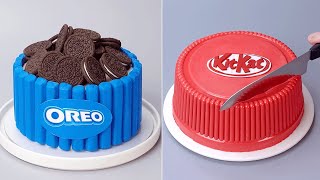 Ultimate KITKAT amp OREO Chocolate Mixed Cake  DIY Chocolate CAKE TRICK  Cake Decorating Ideas [upl. by Rede]