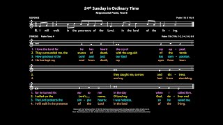 24th Sunday in Ordinary Time Responsorial Psalm Year B Australia [upl. by Anowahs]