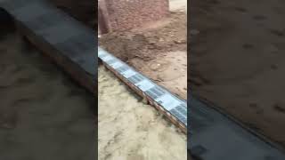 DPC  damp proof course installing membrane shee  for house sepage  installing foundation home [upl. by Yatnohs]