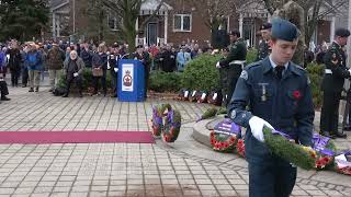 Kanata Remembrance Day Ceremony Wreath Laying 2024 HD [upl. by Franza]