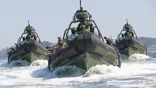 US amp Dutch Marines Riding Powerful Combat Boats at Extreme Speeds [upl. by Ellette]