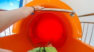 Park Wodny Rypin  Orange Waterslide  Zjeżdżalnia Pomarańczowa Onride POV [upl. by Htilil723]