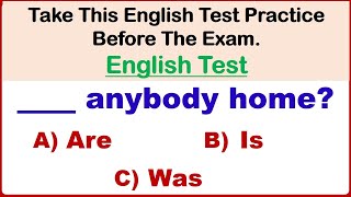 English Grammar Test ✍️📚 Take This English Test Practice Before The Exam  challenge [upl. by Georgia]