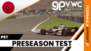 2023 Formula Sprint 2 Preseason Test  GPVWC Sim Racing [upl. by Arretal]