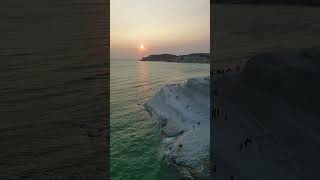 Tramonto alla Scala dei Turchi  jsdrone 🎥 [upl. by Htebyram]