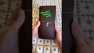 New Traveler’s Notebook setup and unboxing How I carry my sketchbooks shorts journalinspiration [upl. by Skip902]