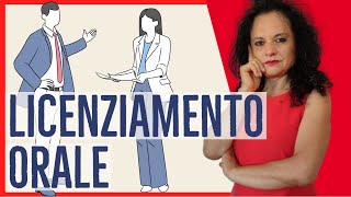 COSA FARE IN CASO DI LICENZIAMENTO ORALE [upl. by Gabriele871]