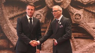 French President Emmanuel Macron arrives at G20 summit venue  AFP [upl. by Turnbull]