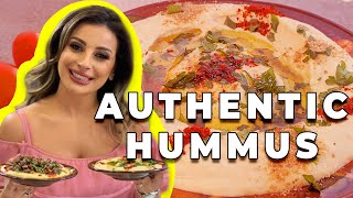 Authentic Hummus with meat by Shaghig  Recipe Maker  Cooking Channel [upl. by Kaule]