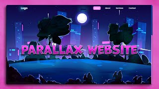 CSS Parallax Scrolling Website  How To Make Website Using HTML CSS amp Javascript [upl. by Yank]