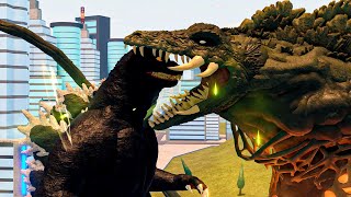 Biollante Vs Heisei Godzilla  Roblox Kaiju Universe [upl. by Willcox]