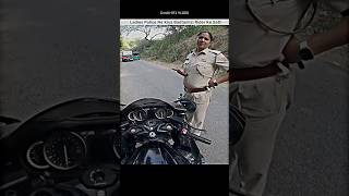 Police vs Bikers🫡 Lady Police Without Reason Pakad Li Raftarking01 shorts bike biker police [upl. by Strong402]