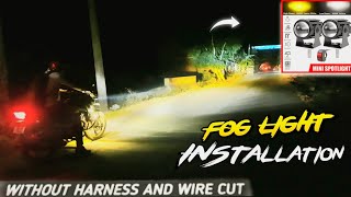 Honda SP 125 Bs6 PROJECTOR Fog Light Installation ✅ Powerfull Fog Light 😍 Fog Lights Under 400 Rs [upl. by Soirtimid]