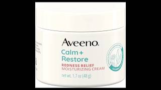 Aveeno CalmRestore Soothing Moisturizer for Redness Relief Sensitive Skin Hypoallergenic aveeno [upl. by Ainar]