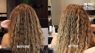 HOW TO REFRESH LONG FRIZZY WAVY CURLY HAIR  MEET MY SISTER [upl. by Yancey]