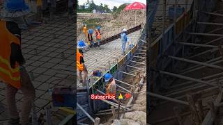 Duration install formwork and rebar for Wing walls Base slab of intake structure shorts [upl. by Ban]