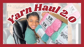 Yarn Haul 20 Reviewing Sweet Snuggles Lite and Premier XL Yarn [upl. by Adnuhsor]