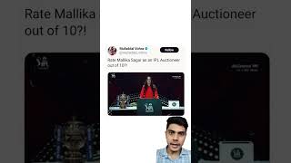 Ipl auctioneer 2025 Malika Sagar shorts iplauction [upl. by Ardna]