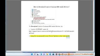 Download Lenovo Conexant SmartAudio HD Audio Drivers for Windows 1087 [upl. by Welker]