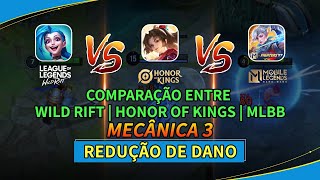 LOL WR vs HOK vs MLBB A comparação mais detalhada da imunidade a danos honorofkings [upl. by Olaf438]