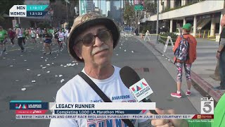 Meet Legacy Ivan who has run 1000 miles of the LA Marathon [upl. by Hedve923]