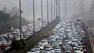 Delhi Gurgaon Highway Paralysed By Massive Traffic Jam  Video Footage [upl. by Azilanna]