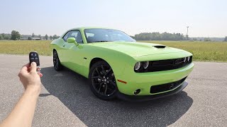 2023 Dodge Challenger RT Plus Start Up Exhaust Walkaround Test Drive and Review [upl. by Amersham]