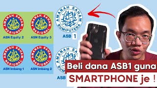 Cara beli dana ASB  ASM  ASN guna apps MyASNB [upl. by Airetas66]