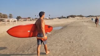 Christenson 68 Twin tracker sunset surf session with Yaniv sup amp Yuval on camera [upl. by Lannie]