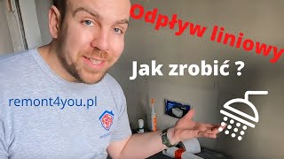 jak zamontować odpływ liniowy viega łazienka od Ado Z 4 remont4you [upl. by Artinahs]