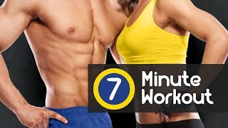 7 Minute Workout a daily training to lose weight fast burn fat and tone your full body [upl. by Aridan]